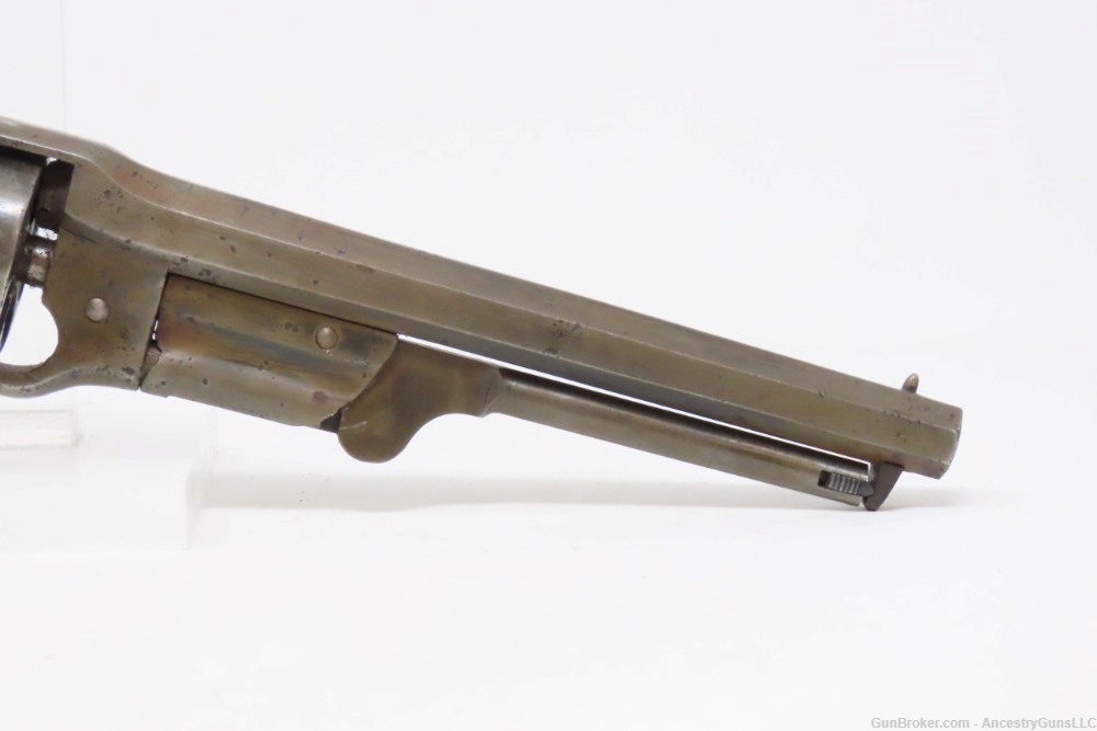 CIVIL WAR Antique SAVAGE “NAVY” Two Trigger .36 Revolver Ring Trigger-img-4