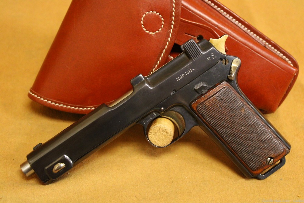 Steyr Hahn Model 1911 Pistol w/ Holster (Austrian, WW1)-img-1