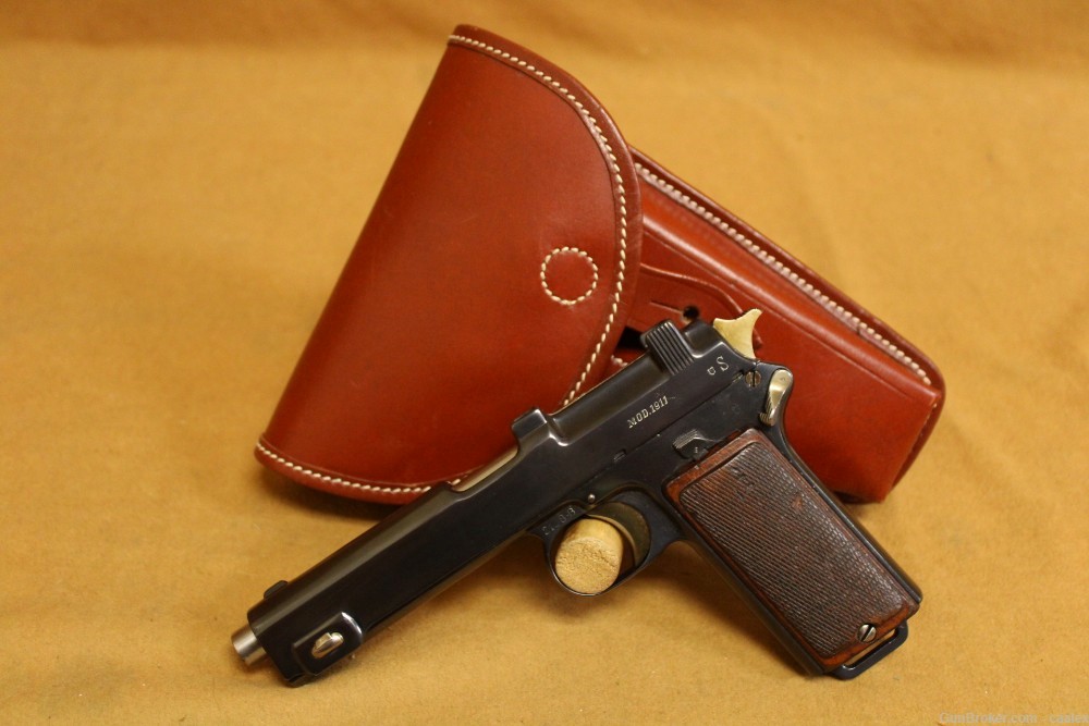 Steyr Hahn Model 1911 Pistol w/ Holster (Austrian, WW1)-img-0