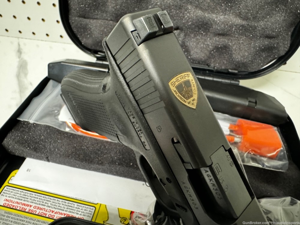 Glock 22 Gen4 40 S&W LE Police Trade MARKED Jackson CO Sheriff Unfired NIB-img-0