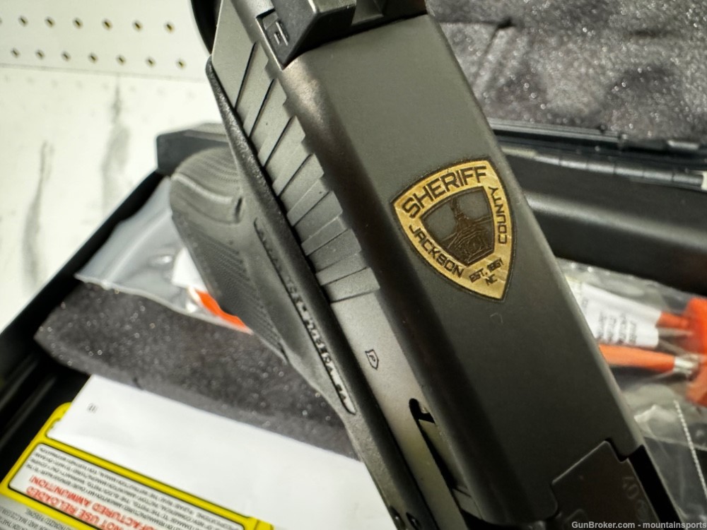 Glock 22 Gen4 40 S&W LE Police Trade MARKED Jackson CO Sheriff Unfired NIB-img-2