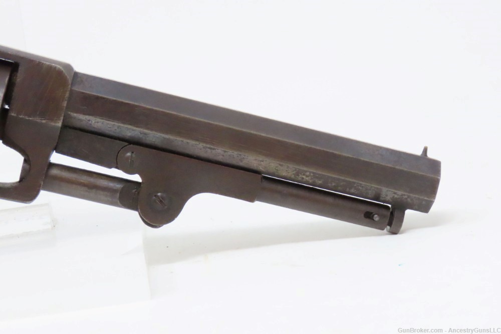 SCARCE CIVIL WAR Antique Raymond & Robitaille PETTENGILL .34 NAVY Revolver -img-19