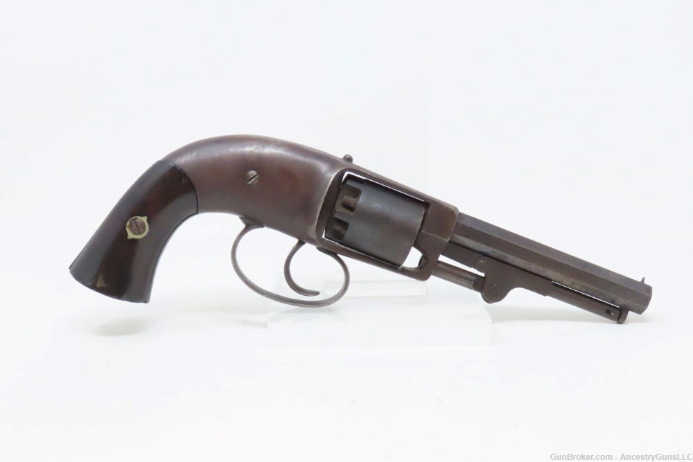 SCARCE CIVIL WAR Antique Raymond & Robitaille PETTENGILL .34 NAVY Revolver -img-16
