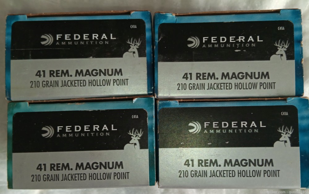 80 rounds of Federal 41 Magnum 210 grain JHP-img-1