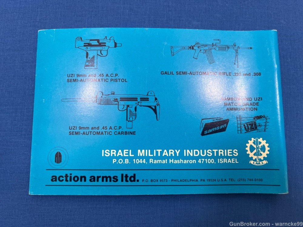 NOS Israeli Action Arms Uzi Pistol, Model 45, 45ACP, Penny Start!-img-7