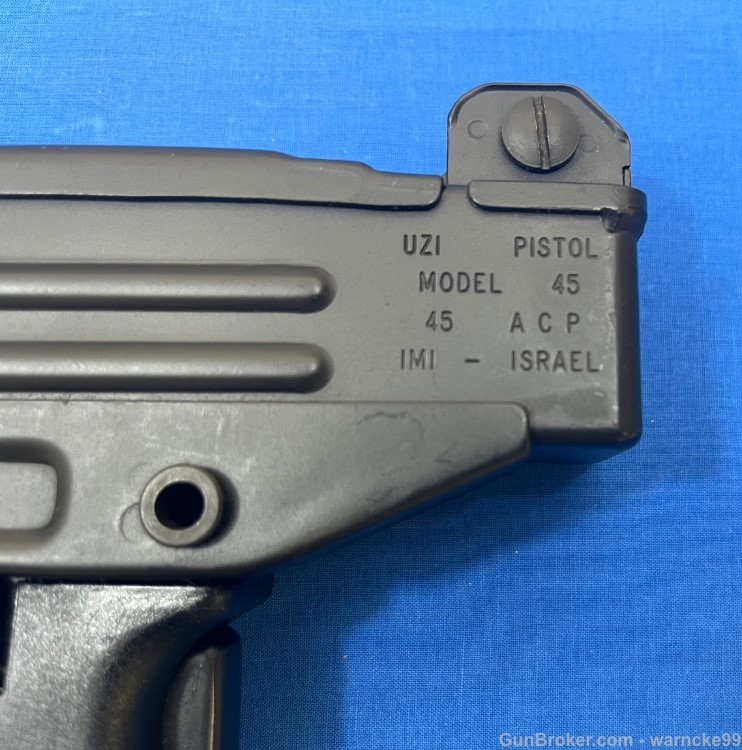 NOS Israeli Action Arms Uzi Pistol, Model 45, 45ACP, Penny Start!-img-5