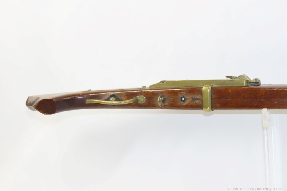 SILVER INLAID Antique JAPANESE MATCHLOCK “Tanegashima” ARQUEBUS .56 Musket -img-5