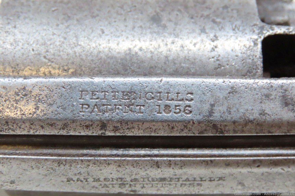 c1863 mfr. CIVIL WAR Antique C.S. Pettengill .44 Caliber CAVALRY Revolver  -img-8