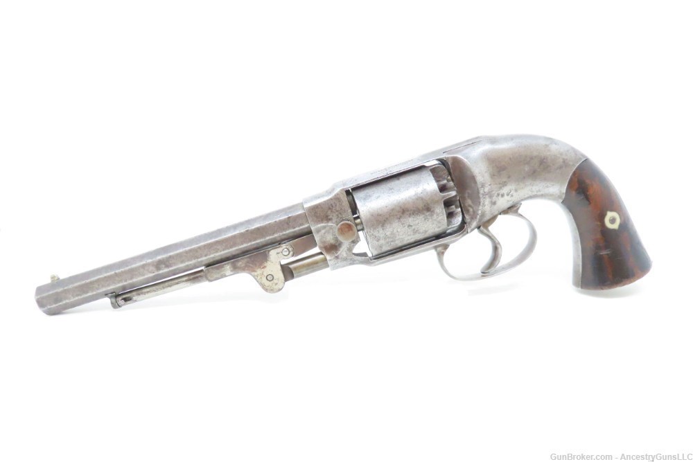 c1863 mfr. CIVIL WAR Antique C.S. Pettengill .44 Caliber CAVALRY Revolver  -img-1