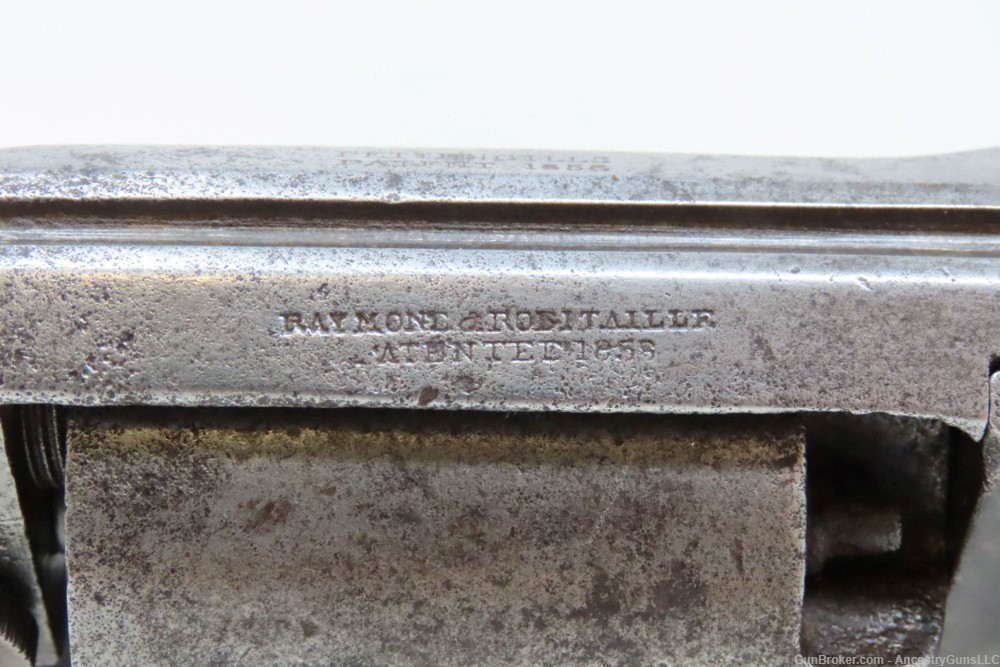 c1863 mfr. CIVIL WAR Antique C.S. Pettengill .44 Caliber CAVALRY Revolver  -img-7