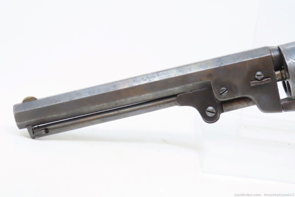 CASED CIVIL WAR Era MANHATTAN FIRE ARMS CO. Series III Perc. NAVY Revolver -img-8