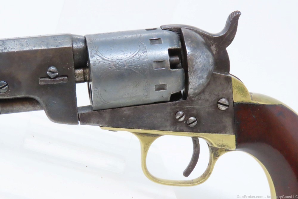 CASED CIVIL WAR Era MANHATTAN FIRE ARMS CO. Series III Perc. NAVY Revolver -img-7
