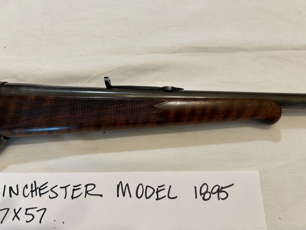 Winchester Model 1895 7x57 Caliber Lever Action rifle with Redfield Sight-img-7