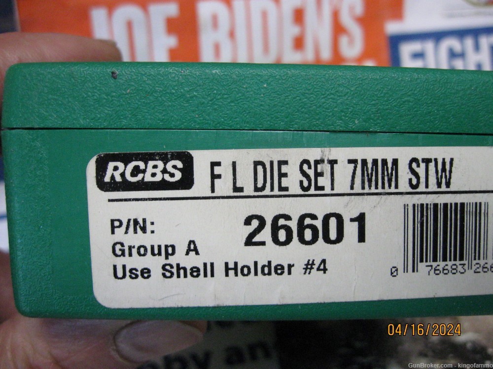 New RCBS 7mm STW  2 Die F/L Set # 26601;  have 8 mag  Brass too-img-1