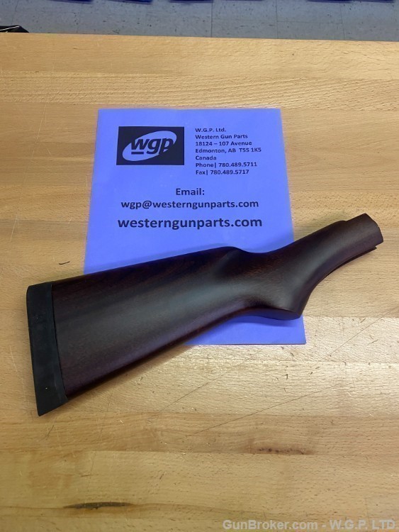 Winchester parts, 94AE  9410 pistol grip walnut stock, uncheckered, nos-img-0