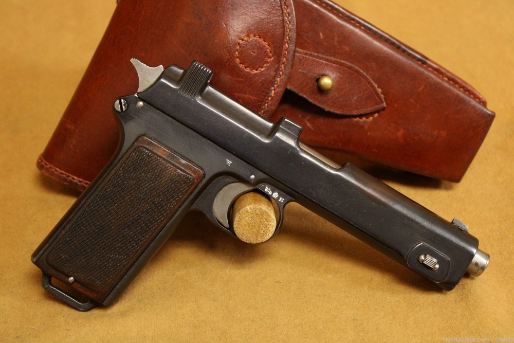Steyr Hahn Model 1916/1912 9mm w/ Holster (Eagle/L, German Police, WW2)-img-9