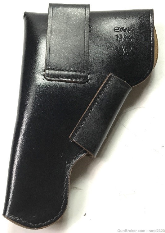 WWII GERMAN M1934 MAUSER BLACK LEATHER PISTOL HOLSTER-img-2