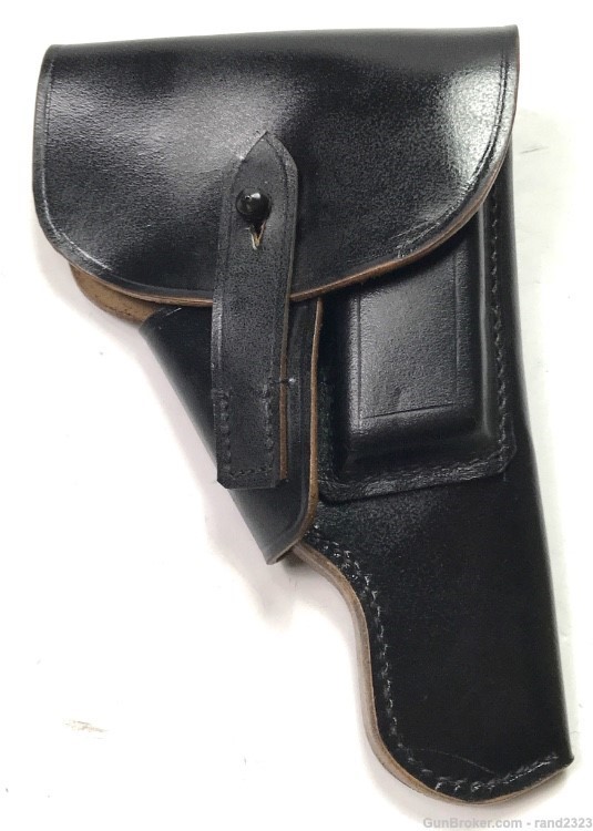 WWII GERMAN M1934 MAUSER BLACK LEATHER PISTOL HOLSTER-img-0