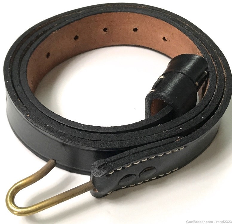 CIVIL WAR ENFIELD RIFLE MUSKET LEATHER CARRY SLING-BLACK-img-0