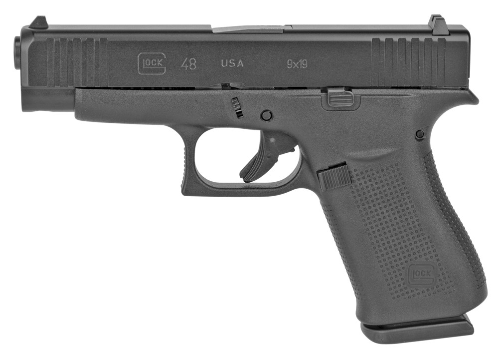 Glock G48, 9MM, 4.17, 10+1, Black, Safe Action Trigger, Reversible Magazine-img-0
