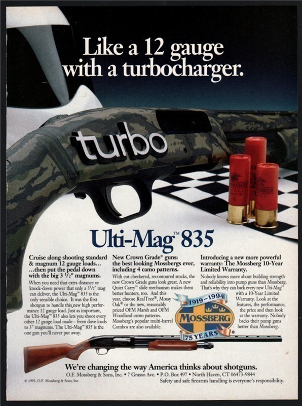 2001 MOSSBERG Model 835 Ulti-Mag Shotgun AD-img-0