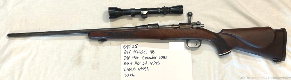 WWII German Mouser Model 98K-BYF 45 Bolt Action Rifle January 1945-img-1