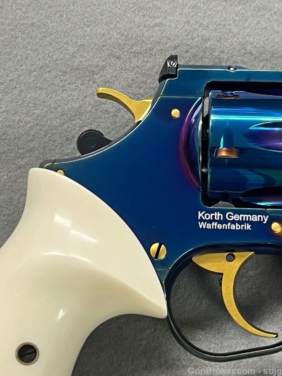 Korth Classic .357 mag Revolver High Polish Blue PVD *RARE No Import MARKS -img-19
