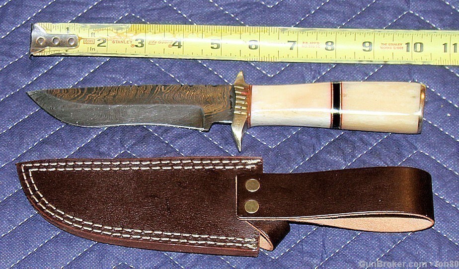 CUSTOM DAMASCUS HUNTING KNIFE SP043-img-1