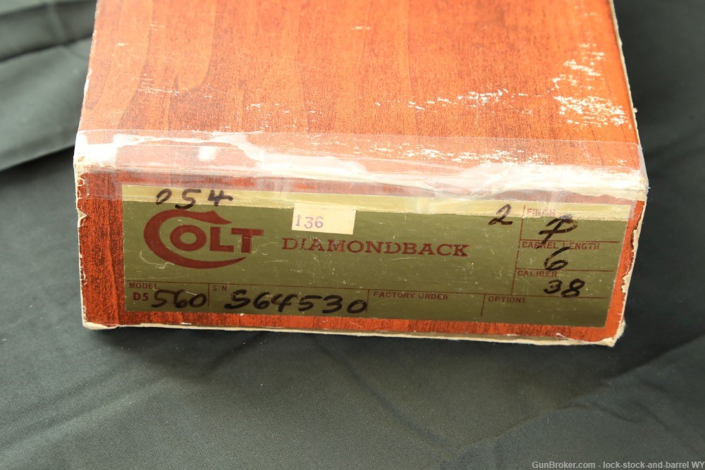 Colt Diamondback D5560 .38 Special Double Action 6” Revolver & Box, 1981-img-29