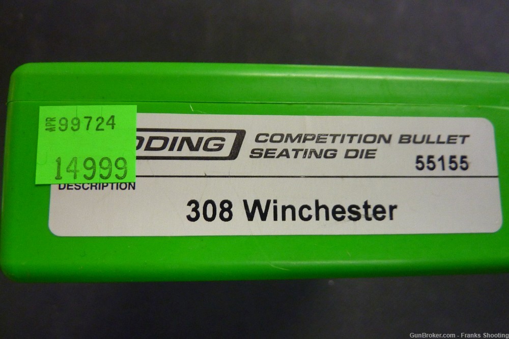 REDDING COMPETITION BULLET SEATING DIE .308 CAL-img-0