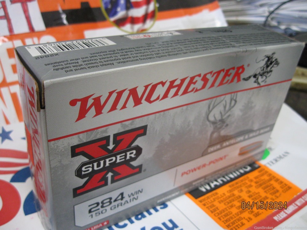 284 Winchester 150 gr Power-Point ammo 20 rd bx Newest Deer Ammo more avail-img-5