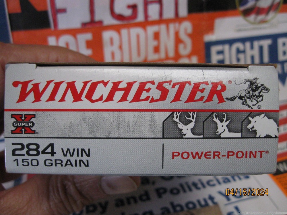 284 Winchester 150 gr Power-Point ammo 20 rd bx Newest Deer Ammo more avail-img-3