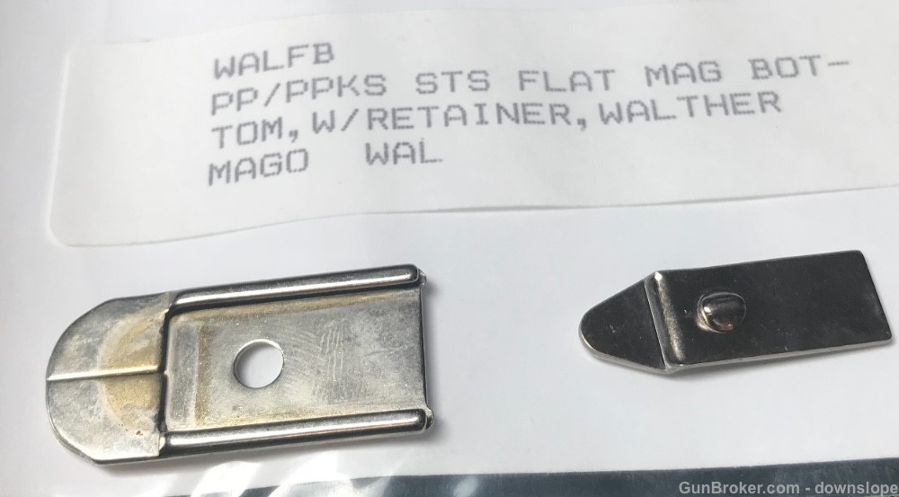 Walther PPK PPK/S Stainless BASEPLATE + RETAINER-img-1
