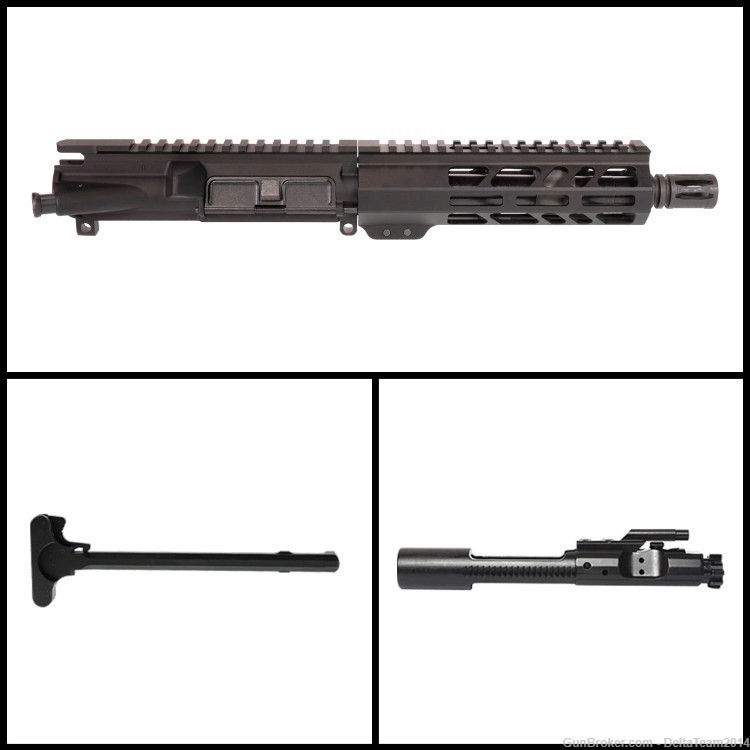 AR15 7.5" 5.56 NATO Pistol Complete Upper Build - Assembled-img-0