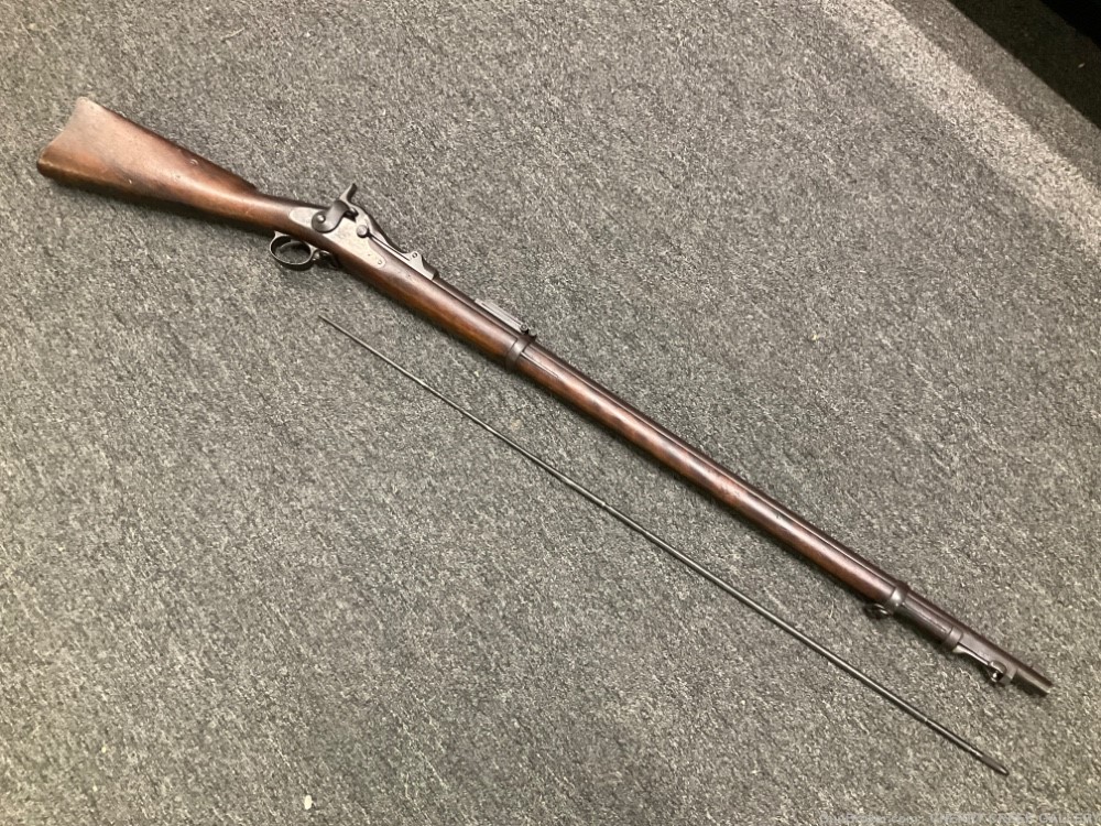 Springfield 1884 trapdoor rifle US military P proof ROD BAYONET 1873 45-70 -img-0