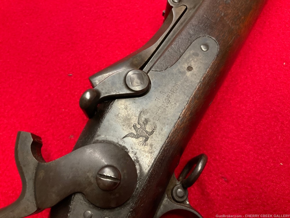 Springfield 1884 trapdoor rifle US military P proof ROD BAYONET 1873 45-70 -img-37