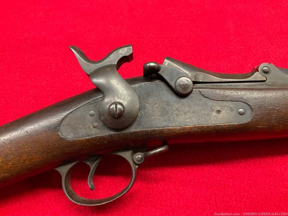 Springfield 1884 trapdoor rifle US military P proof ROD BAYONET 1873 45-70 -img-2