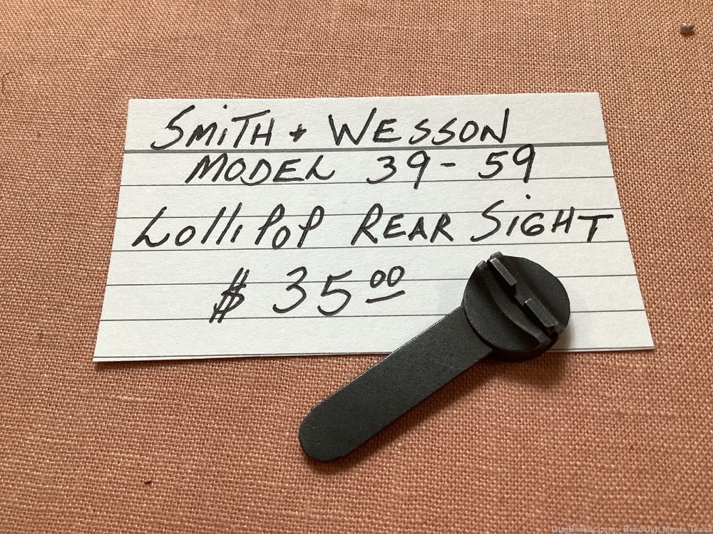 Smith & Wesson Model 39, 59 Lollipop Rear Sight.-img-0