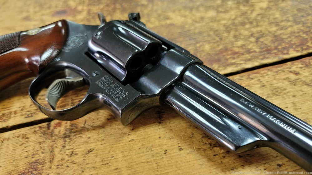 Smith & Wesson Model 27-2 .357 magnum pinned revolver Walnut Box-img-4