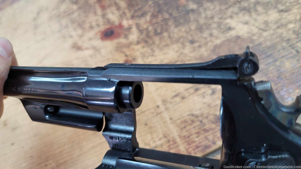 Smith & Wesson Model 27-2 .357 magnum pinned revolver Walnut Box-img-24