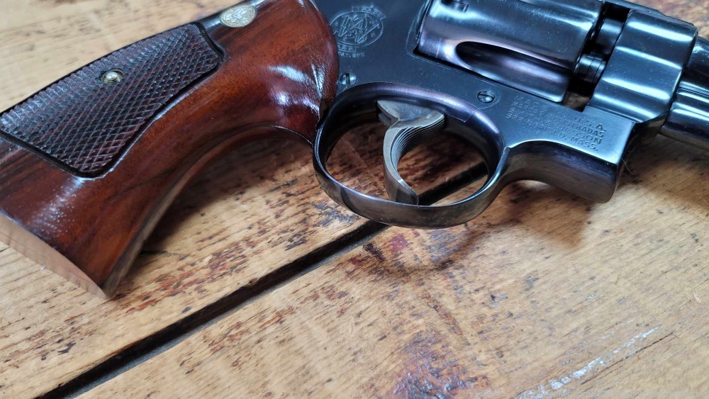 Smith & Wesson Model 27-2 .357 magnum pinned revolver Walnut Box-img-7