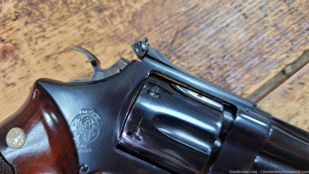Smith & Wesson Model 27-2 .357 magnum pinned revolver Walnut Box-img-10
