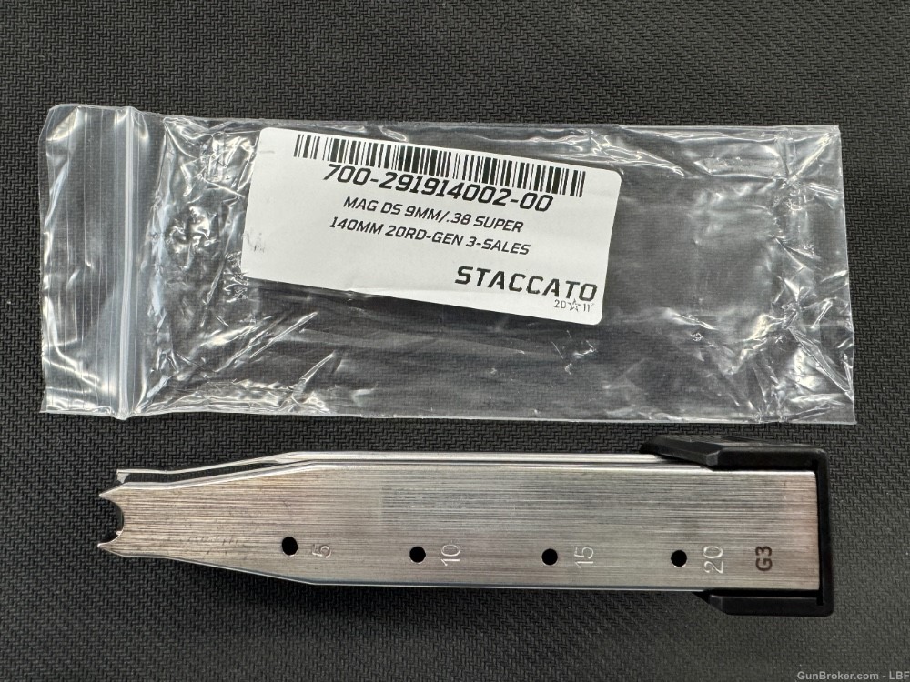 Staccato 140MM 20RD-GEN 3 Aluminum Base. New in box.-img-0