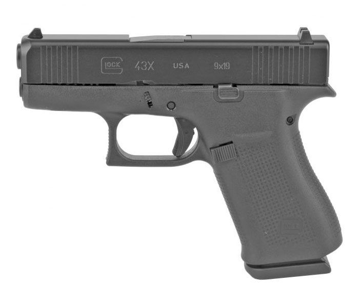 Glock G43X 9mm Pistol 10+1 3.39 Barrel Slimeline Frame Fixed Glock Sights C-img-0