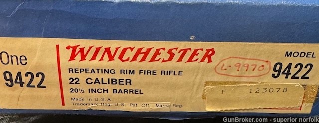 NIB 1973 Winchester 9422 .22 wood/blued NICE! RARE! -img-11
