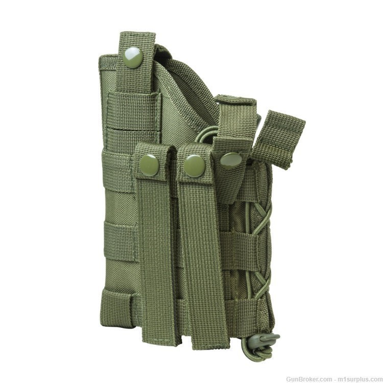 Green MOLLE Gun Holster + Mag Pouch fits CZ P09 P10 CZ75 Pistol-img-1