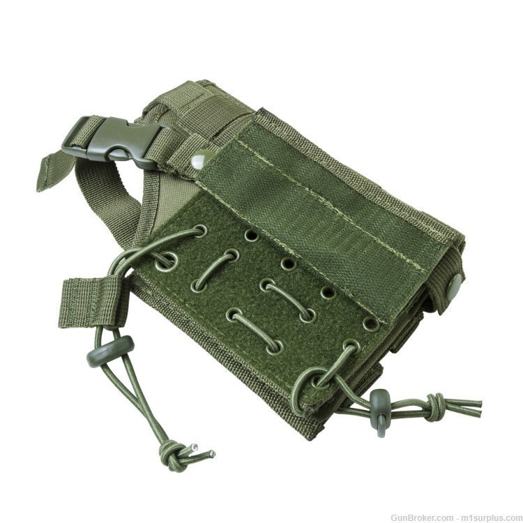 Green MOLLE Gun Holster + Mag Pouch fits CZ P09 P10 CZ75 Pistol-img-2