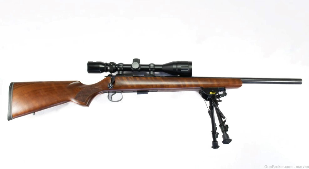 CZ 455 .22LR Rifle w Caldwell Bipod & Bushnell Scope-img-3