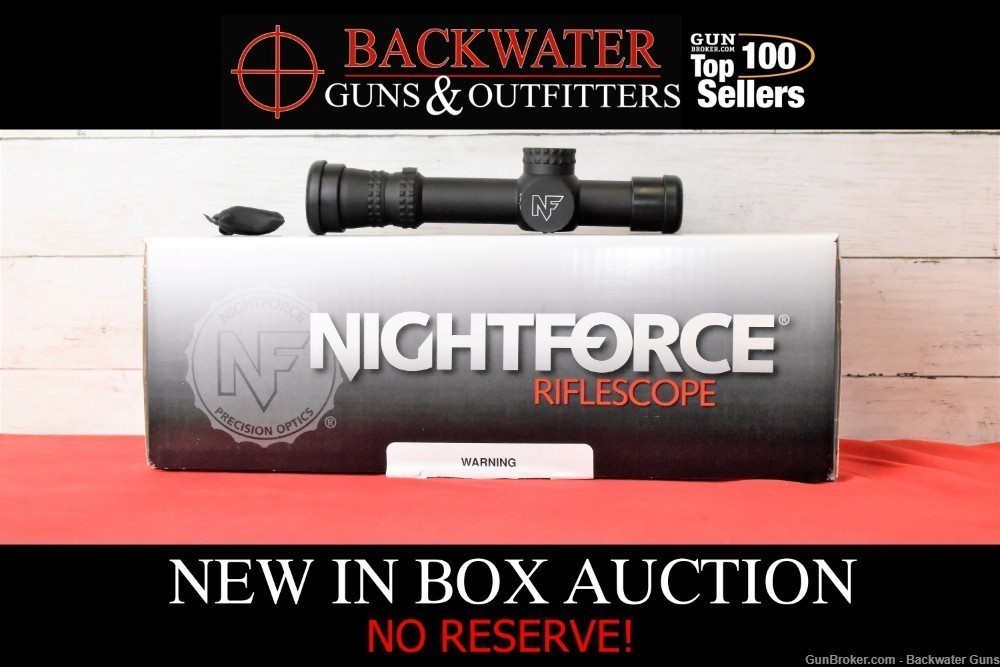 FACTORY NEW NIGHTFORCE NX8 1-8x24MM F1 CAPPED RIFLESCOPE NO RESERVE!-img-0