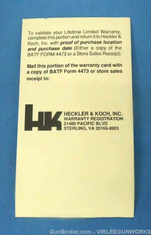 Heckler Koch HK USP 45 LH Variant 2 German HK USA Sterling VA 1995-img-4
